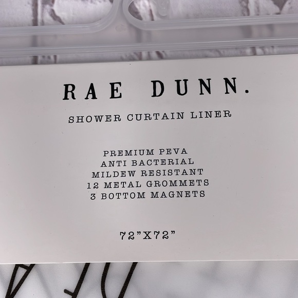 Rae Dunn HELLO BEAUTIFUL Shower Curtain Liner - Picture 7 of 7